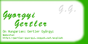 gyorgyi gertler business card